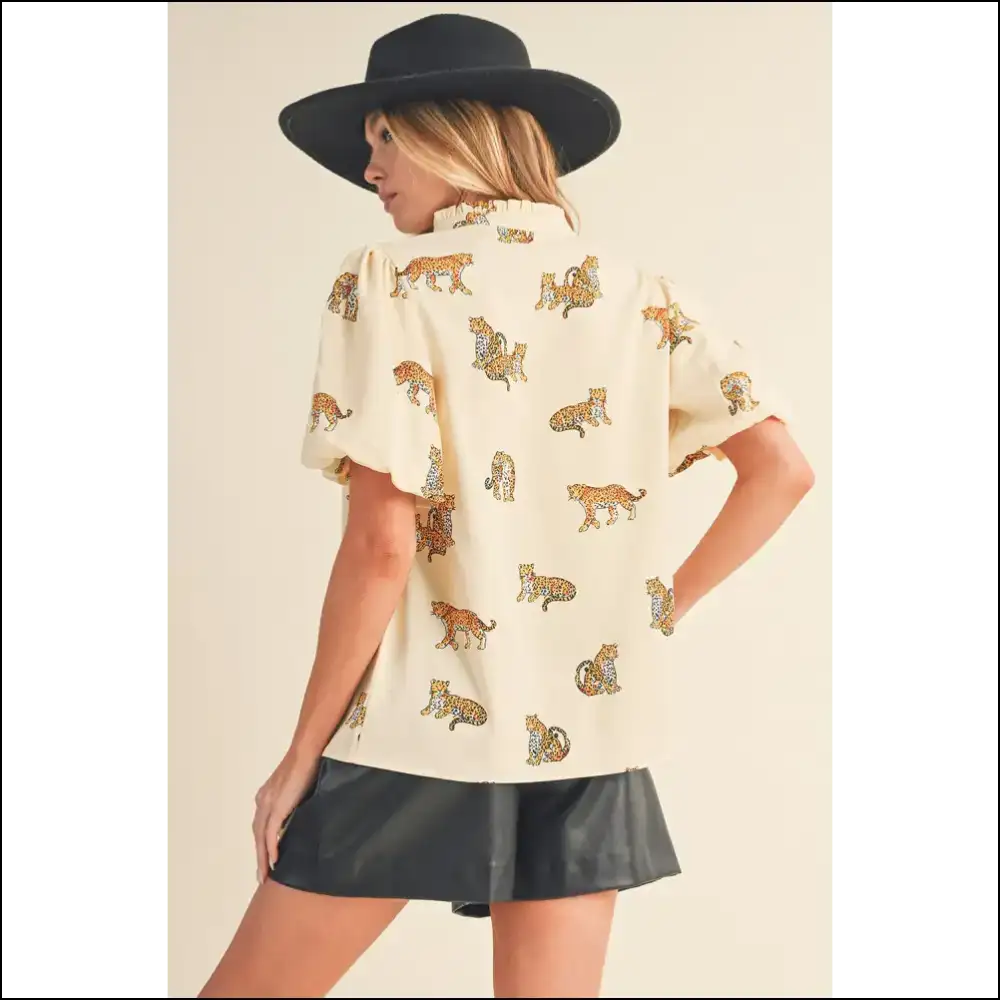 Apricot Animal Print: Unleash your Inner Basic Beast π Needful Things - Blouses on Sale Worldwide Shipping