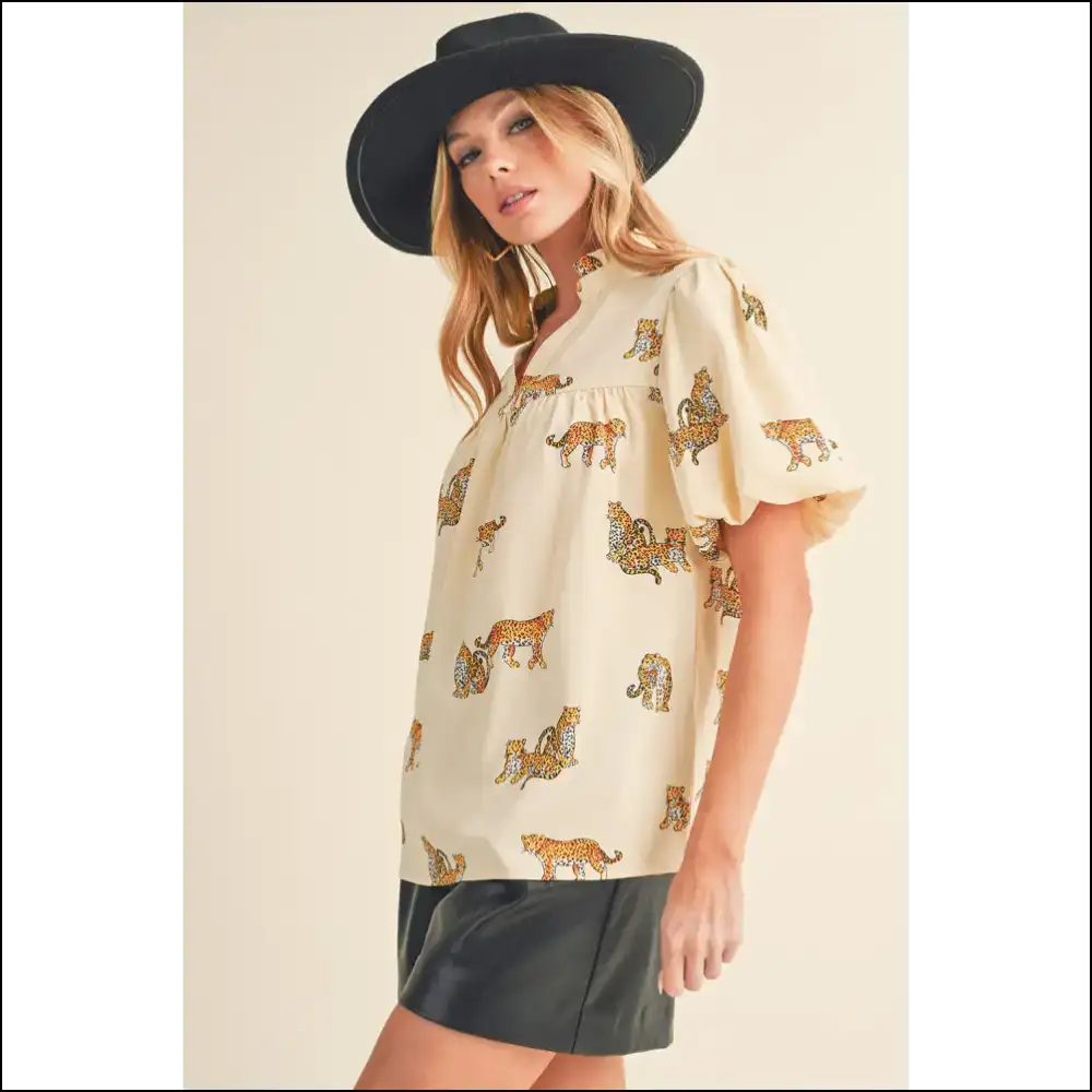 Apricot Animal Print: Unleash your Inner Basic Beast π Needful Things - Blouses on Sale Worldwide Shipping