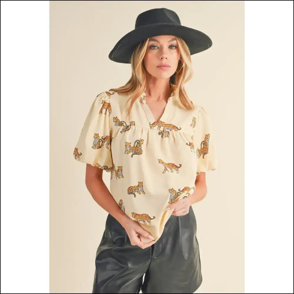 Apricot Animal Print: Unleash your Inner Basic Beast π Needful Things - Blouses on Sale Worldwide Shipping