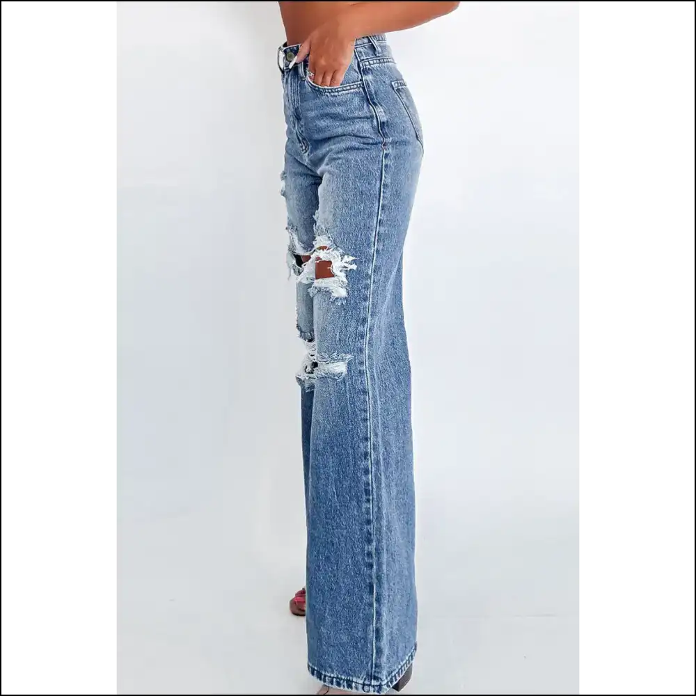 Ashleigh Blue Acid Jeans: so Hot Theyβre Distressed π - Jeans on Sale Worldwide Shipping