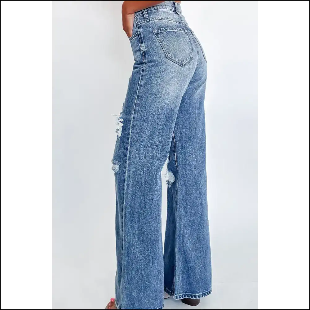 Ashleigh Blue Acid Jeans: so Hot Theyβre Distressed π - Jeans on Sale Worldwide Shipping