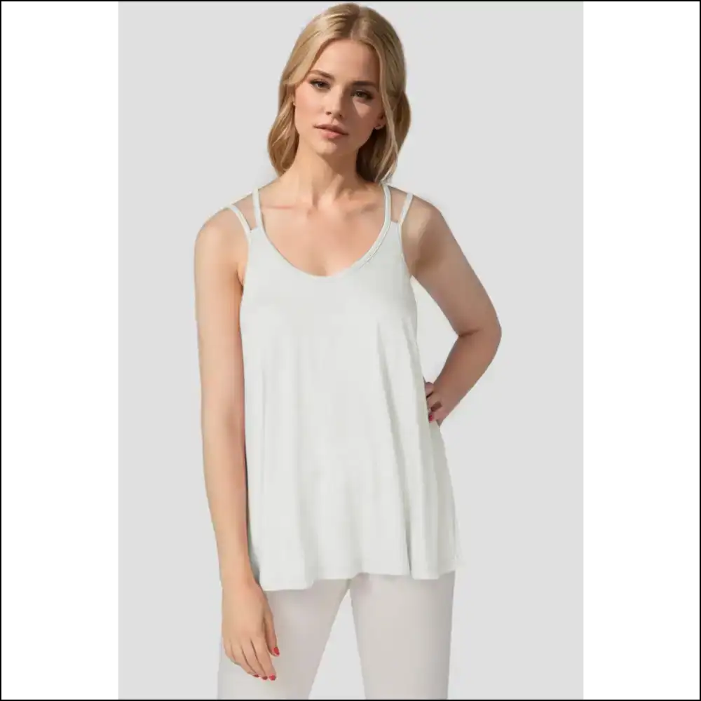 Basic Bae Bamboo Cami - Chic & Sustainable - Ivory / s - Tank Tops on Sale Worldwide Shipping