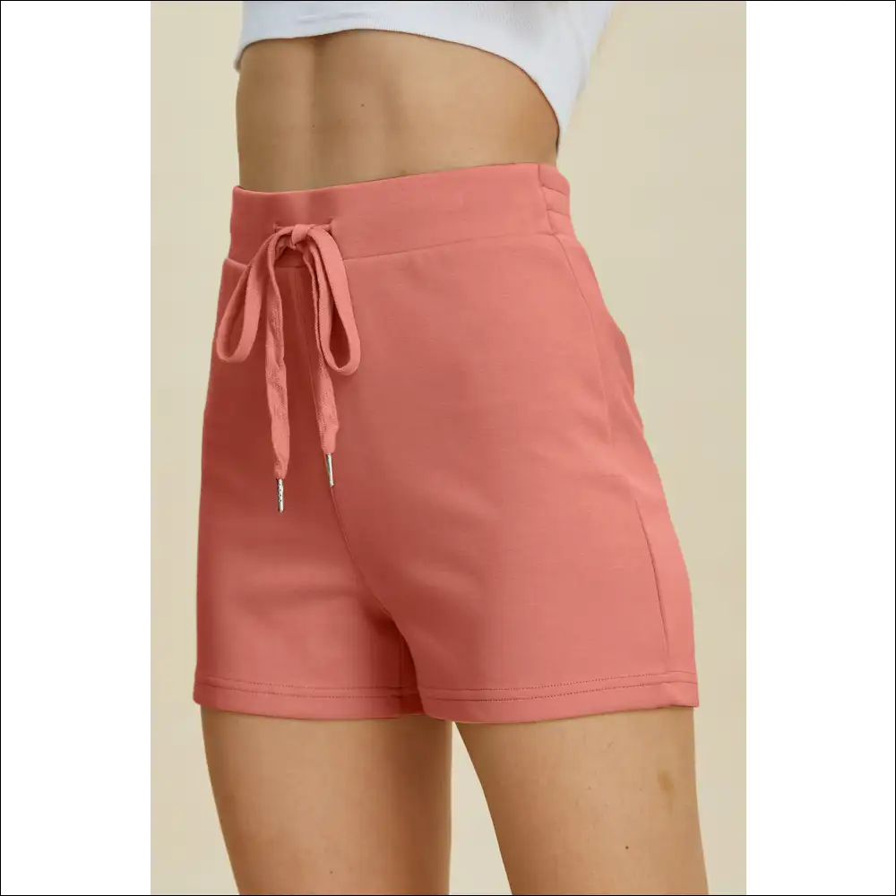 Basic Bae Scuba Drawstring High Waist Shorts - on Sale Worldwide Shipping