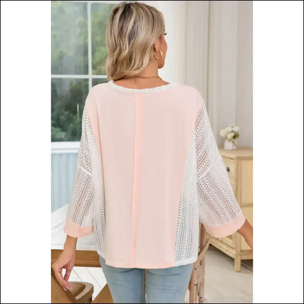 Batwing Sleeve Blouse Delicacy Floral Crochet Goddess Gear - Blouses on Sale Worldwide Shipping