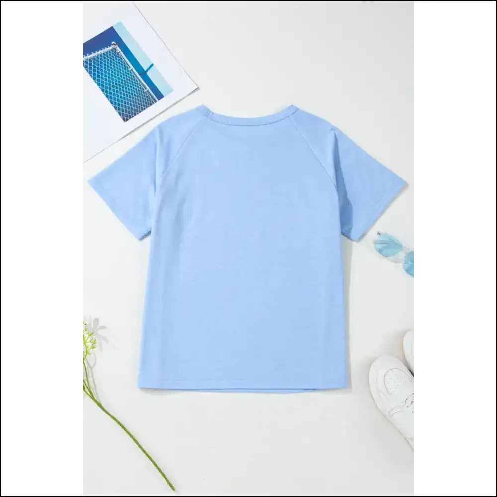 Beau Blue Colorful Striped Tee: Slay Casual! π - Bonbon / s - t Shirts on Sale Worldwide Shipping