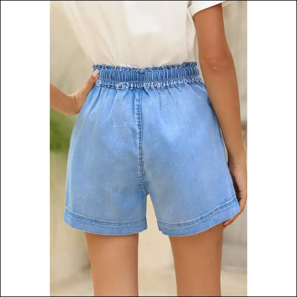 Beau Blue Denim Shorts: Comfy & Dangerously Cute! π Needful Things Approved - Shorts on Sale Worldwide Shipping