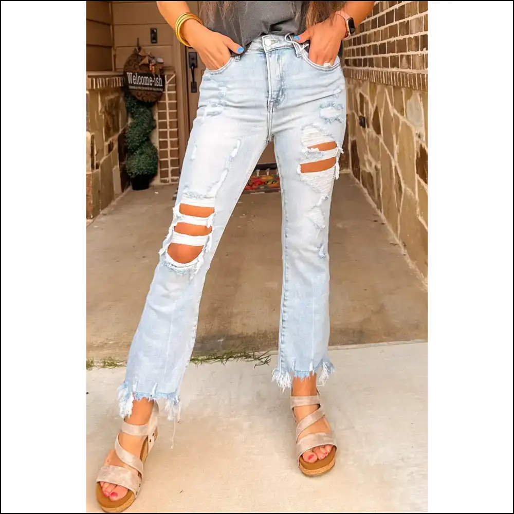 Beau Blue Light Wash Jeans: so Comfy Youll Forget Pants Exist π Needful Things - 4 - Jeans on Sale Worldwide Shipping