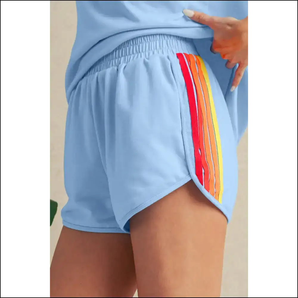 Beau Blue Shorts: High Waist Active! ππ€£ Needful Things - Shorts on Sale Worldwide Shipping