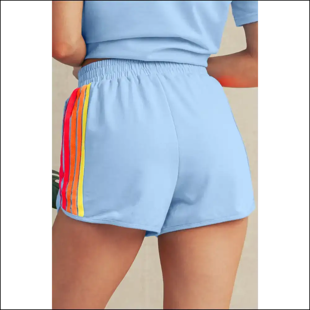 Beau Blue Shorts: High Waist Active! ππ€£ Needful Things - Shorts on Sale Worldwide Shipping