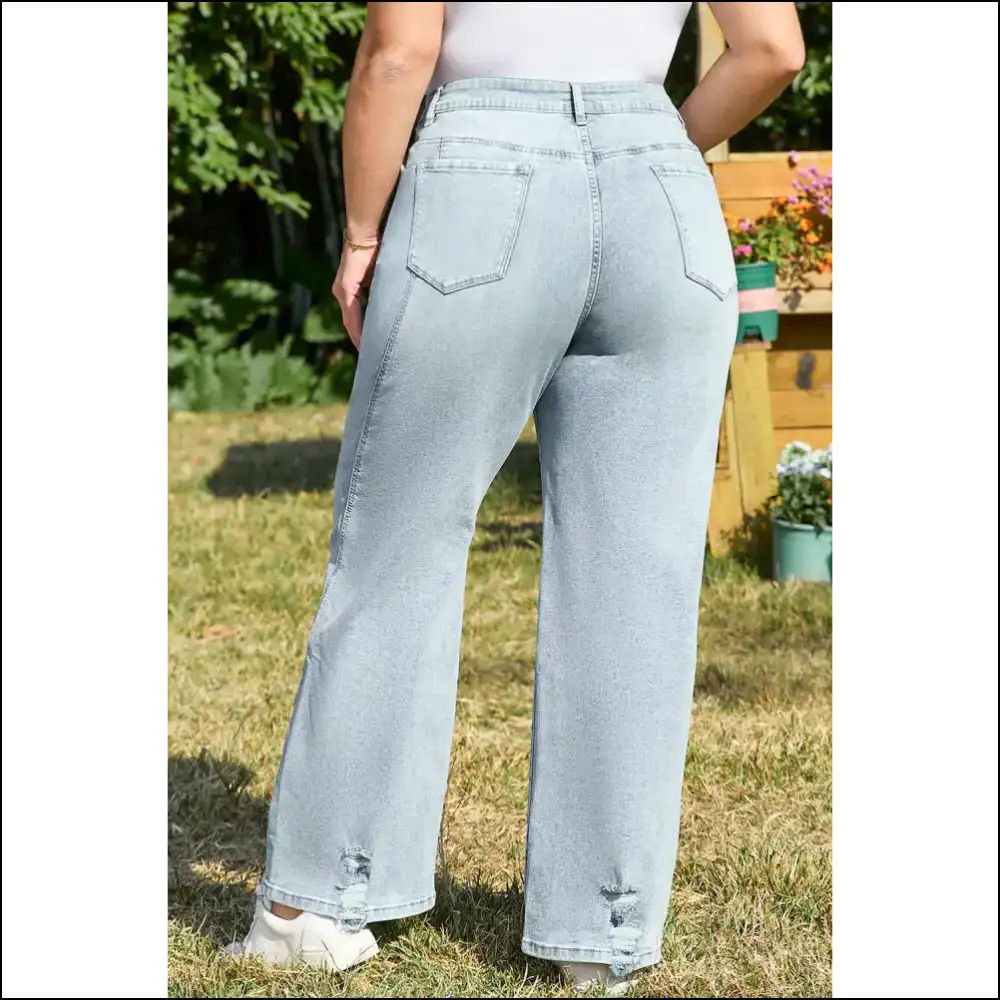 Beau Blue Vintage Seamed Jeans: Size Fabulous! Needful Things ✨ - Plus Bottoms on Sale Worldwide Shipping