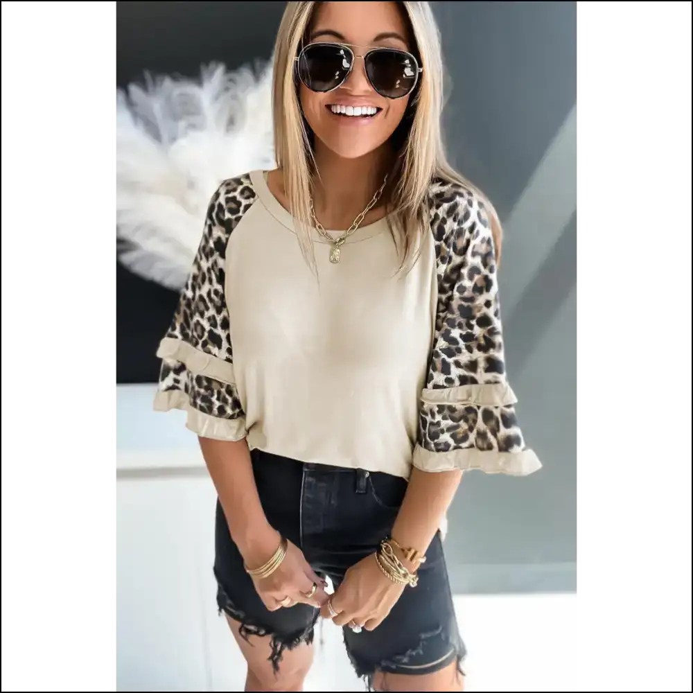 Beige Cheetah Print: Iโm not Lion this Shirt is Purrfect ๐ - t Shirts on Sale Worldwide Shipping