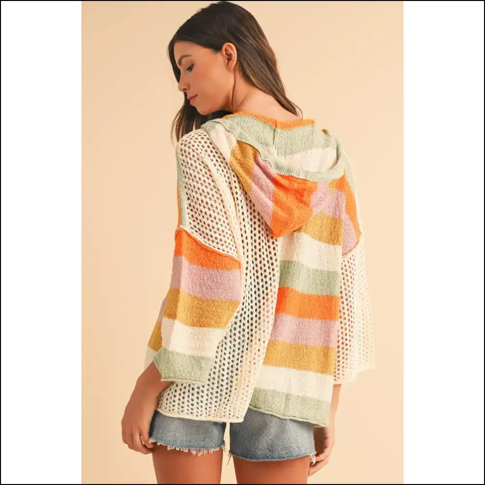 Beige Oversized Hooded Sweater: i Woke Up Like this (chic) Sweaters on Sale Worldwide Shipping