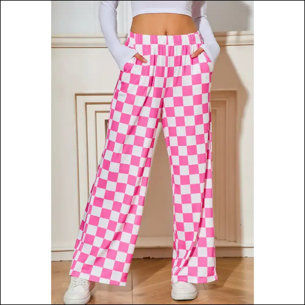 Black Checkered Wide Leg Pants: Pants so Good Itβs Criminal π Needful Things - Bonbon / s - on Sale Worldwide Shipping