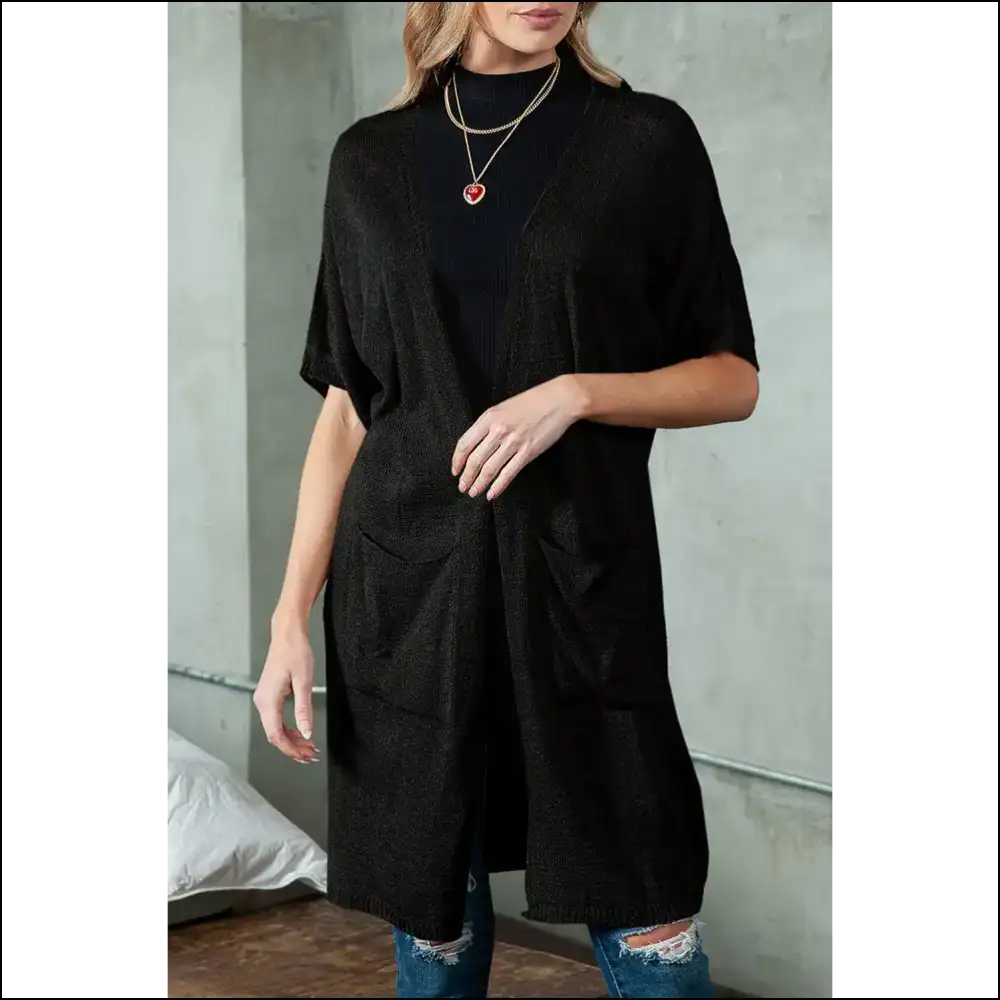 Black Dolman Half Sleeve: from Zero to Hero (and Chic) đ¤ - Needful Things - s - Cardigans on Sale Worldwide Shipping