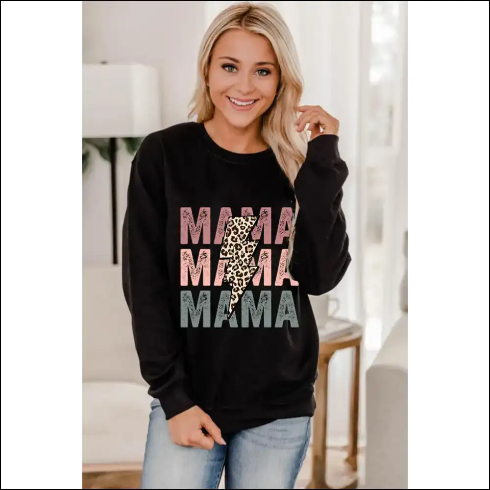 Black Leopard Lightning Mama: Unleash your Inner Sass! 🐆⚡ - Graphic Sweatshirts & Hoodies on Sale Worldwide Shipping