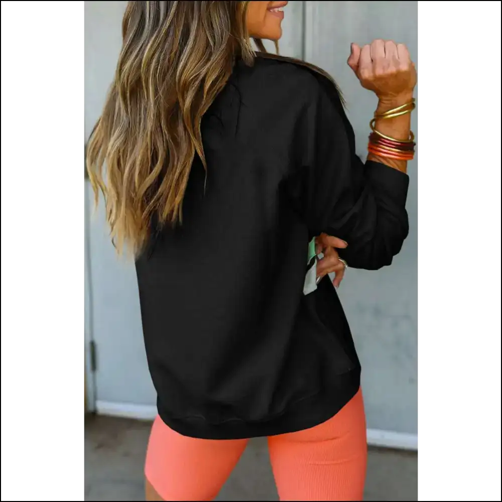 Black Rainbow Colorblock: so Comfy Itβs Practically Illegal! π - Plus Size Tops on Sale Worldwide Shipping