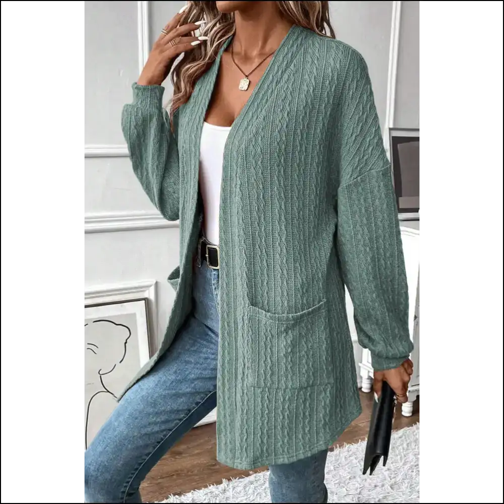 Black Textured Knit Cardigan: Because Adulting is Cold 🖤 Needful Things - Cardigans on Sale Worldwide Shipping