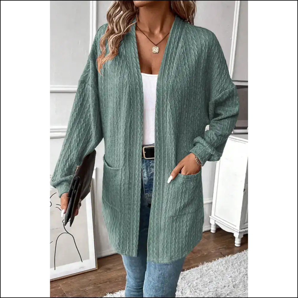 Black Textured Knit Cardigan: Because Adulting is Cold 🖤 Needful Things - Canton / s - Cardigans on Sale Worldwide Shipping