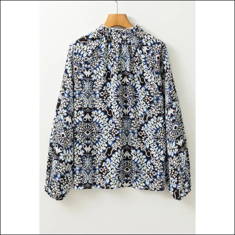 Blue Ethnic Print: from Needful Things Bless your Bohemian Heart! 💙 - Blouses on Sale Worldwide Shipping