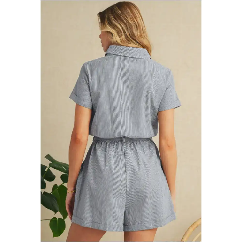 Blue Stripe Romper: Because Pants are Overrated. Needful Things 😜 - Rompers Jumpsuits & on Sale Worldwide Shipping
