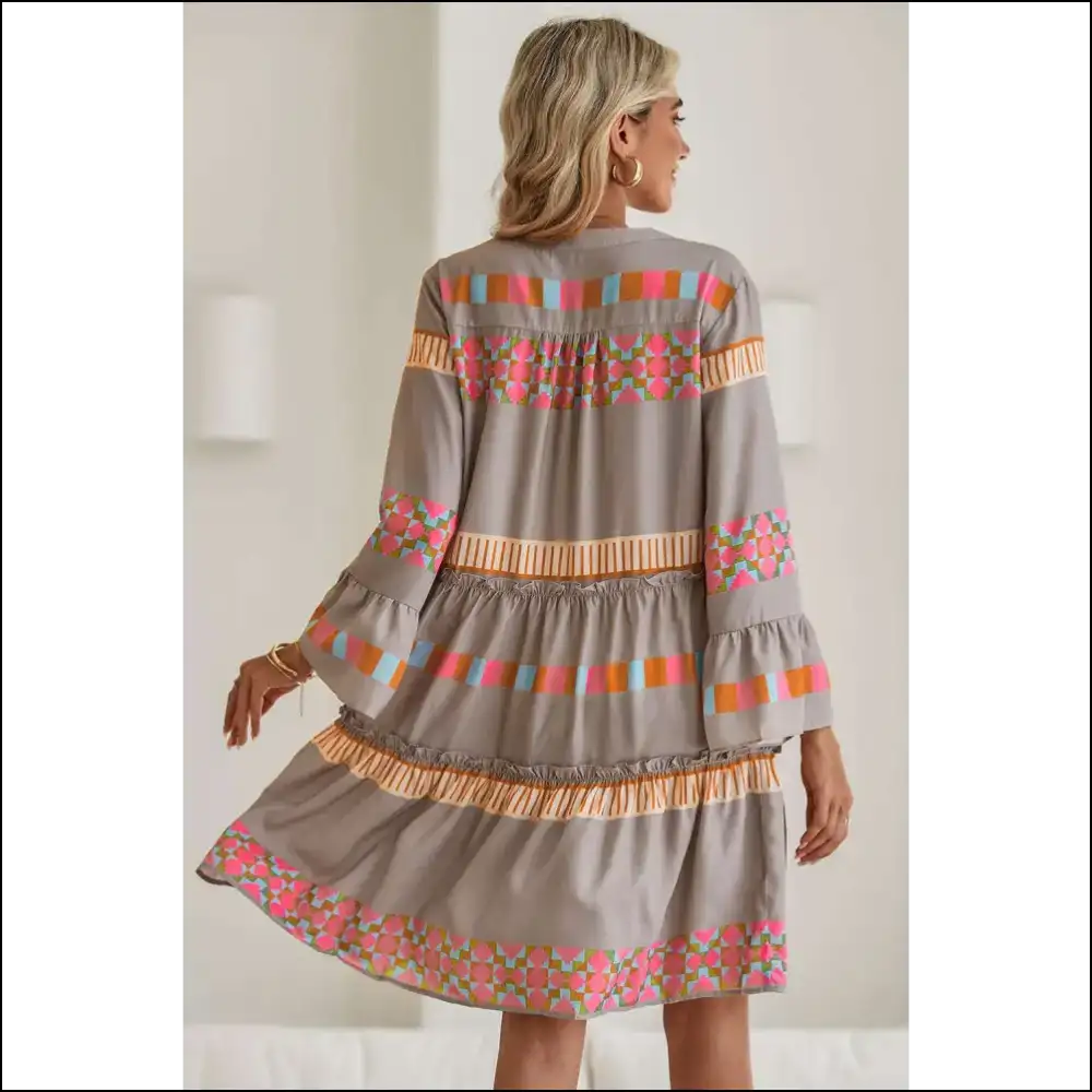 Boho Black Geometric Dress: an Experience! Needful Things π€π - Short Dresses on Sale Worldwide Shipping