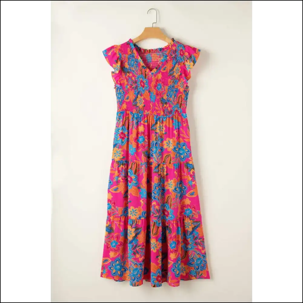 Boho Chic Red Floral Maxi Dress: Iโm Fabulous Okay? ๐ Needful Things - Plus Size Dresses on Sale Worldwide Shipping