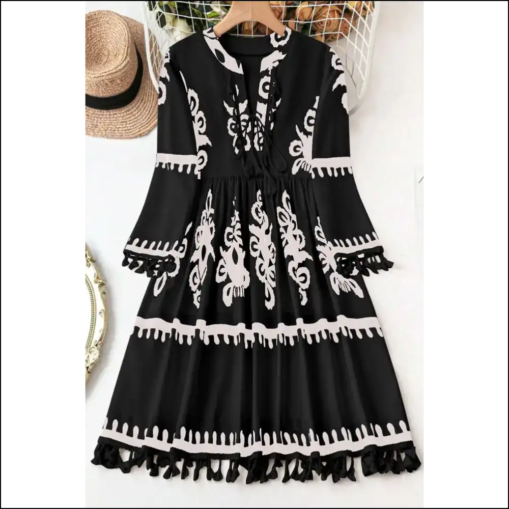 Boho Chic Size Dress: Sassy & Fringe Hem Fabulous π€ Needful Things - Plus Dresses on Sale Worldwide Shipping