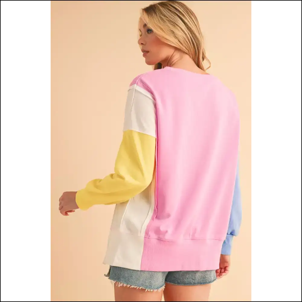 Bonbon Color Block: Runway Ready (and Comfy!) - Sweatshirts & Hoodies on Sale Worldwide Shipping
