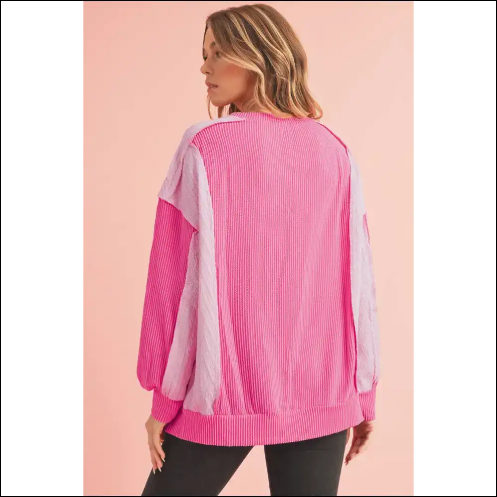 Bonbon Rib Colorblock Patchwork Sweatshirt: so Comfy Itβs Basically Legal! π Needful Things - Sweatshirts & Hoodies on Sale Worldwide
