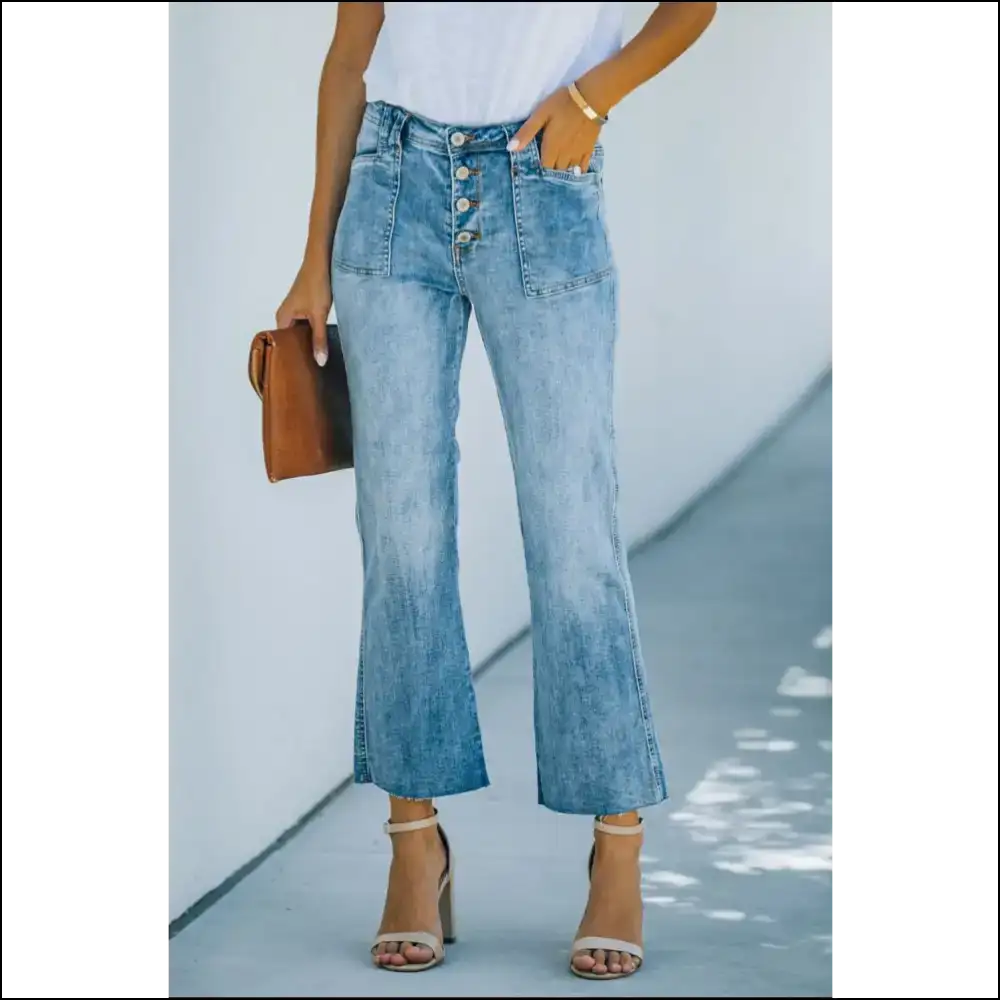 Bootcut Jeans: Because who Needs a Runway when you have Needful Things? π - Light / l - Jeans on Sale Worldwide Shipping