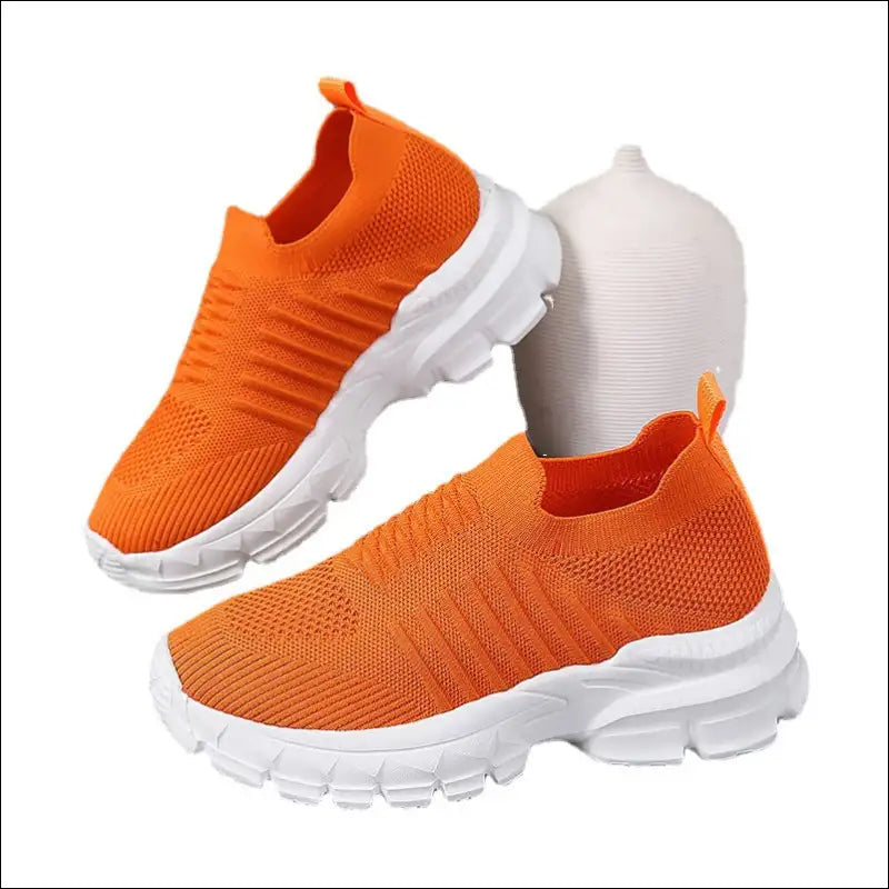 Breathable Mesh Round Toe Platform Sneakers - Athletic Shoes on Sale Worldwide Shipping