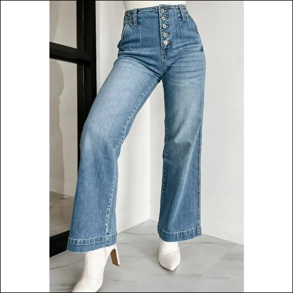 Button Fly High Waist Jeans: Dress Like you just Won at Life! ππ - Jeans on Sale Worldwide Shipping
