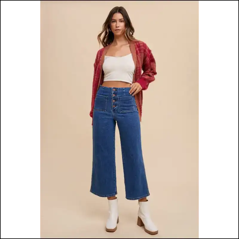 Button Fly High Waist Jeans: where Curves Party and Confidence Struts 🎉 - Jeans on Sale Worldwide Shipping