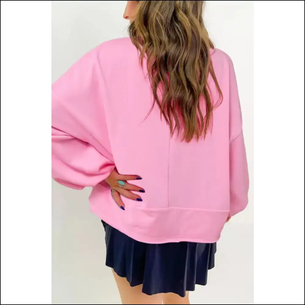 Button Up in Style: Chic Half Long Sleeve Sweatshirt Awaits! 😄 - Sweatshirts & Hoodies on Sale Worldwide Shipping