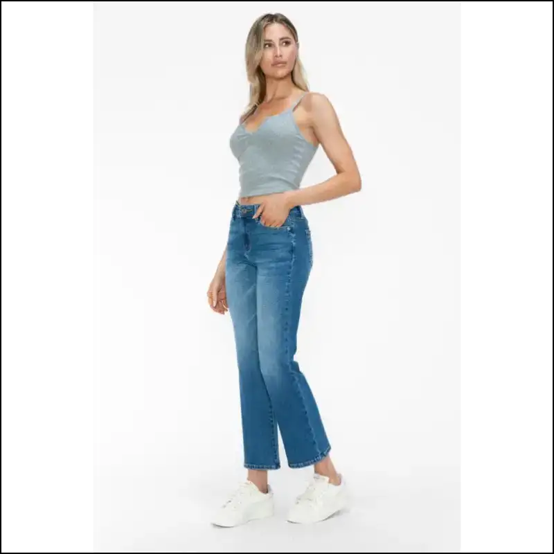 Cat’s Whiskers Mid Rise Ankle Jeans: Purrfectly Stylish Claw-some Comfort! 😻 - Jeans on Sale Worldwide Shipping