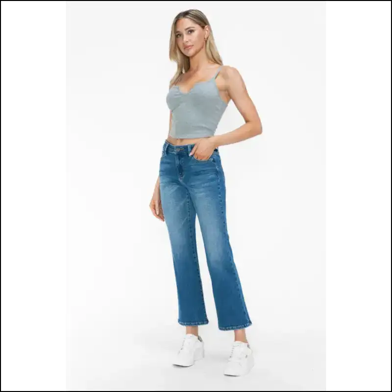 Cat’s Whiskers Mid Rise Ankle Jeans: Purrfectly Stylish Claw-some Comfort! 😻 - Jeans on Sale Worldwide Shipping