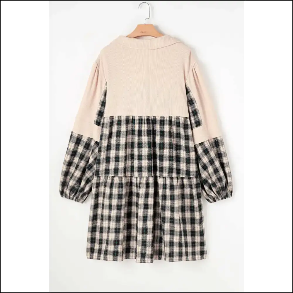 Chic Black Plaid Dress: so Comfy It’s Practically Illegal 🖤 Needful Things - Plus Size Dresses on Sale Worldwide Shipping
