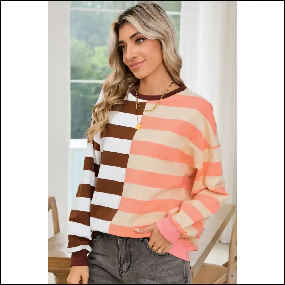 Chic Brown Stripe: Needful Things’ I Woke Up Like This’ Hoodie ✨ - Sweatshirts & Hoodies on Sale Worldwide Shipping