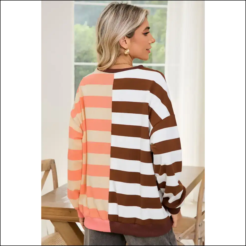 Chic Brown Stripe: Needful Things’ I Woke Up Like This’ Hoodie ✨ - Sweatshirts & Hoodies on Sale Worldwide Shipping