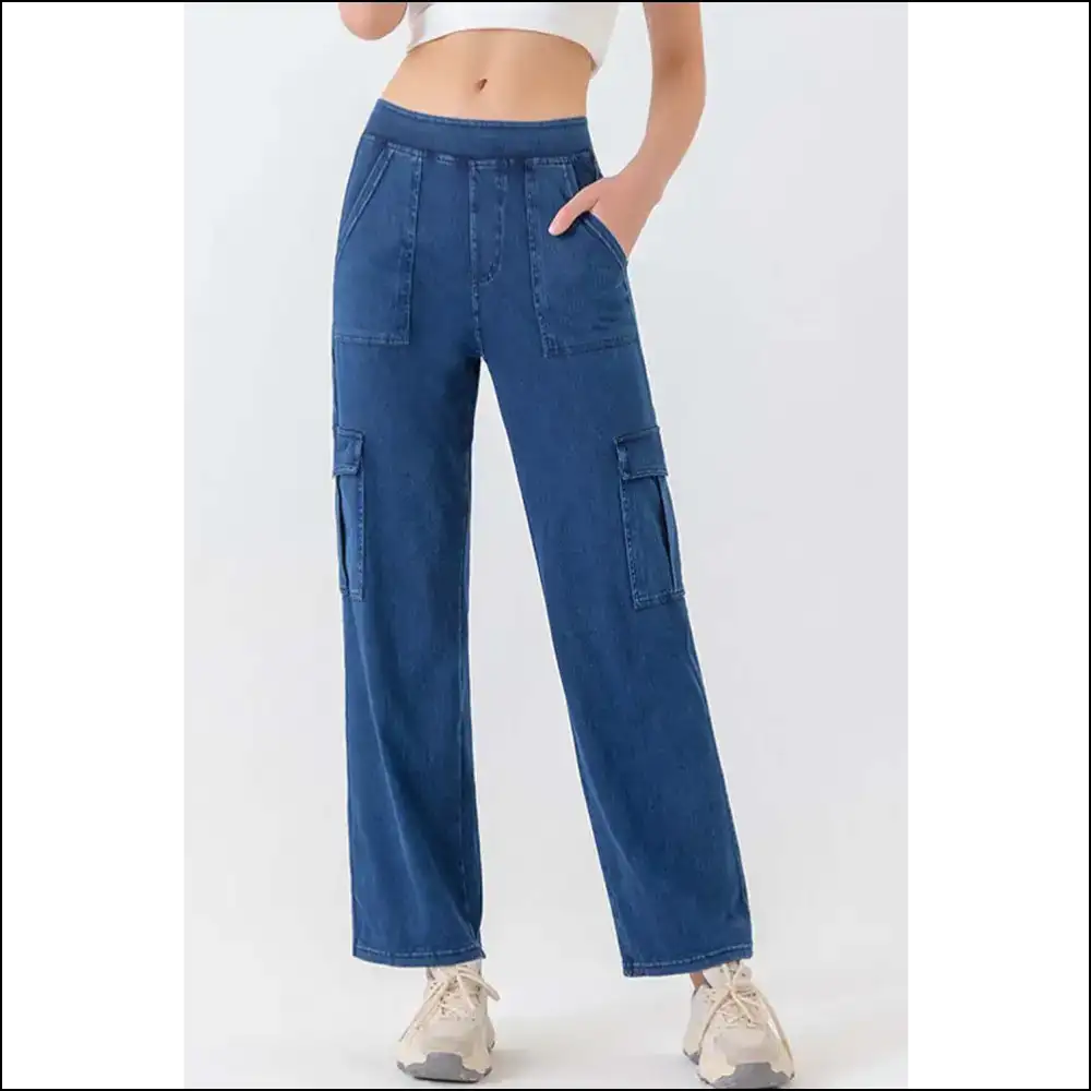 Chic Buttoned Pocketed Long Jeans: your New Pants of Awesome! π₯π - Royal Blue / Xl - Jeans on Sale Worldwide Shipping