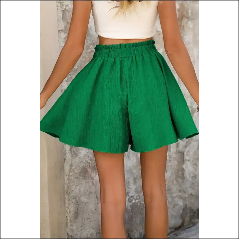 Chic Dark Green Wide Leg Shorts: High Waist! ๐ธ๐ฅ Needful Things - Shorts on Sale Worldwide Shipping
