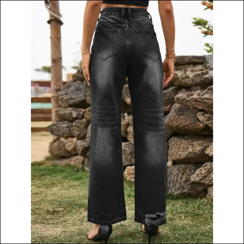 Chic Distressed Jeans: your New Best Friend for Fabulousness and Fun! πβ¨ - Jeans on Sale Worldwide Shipping