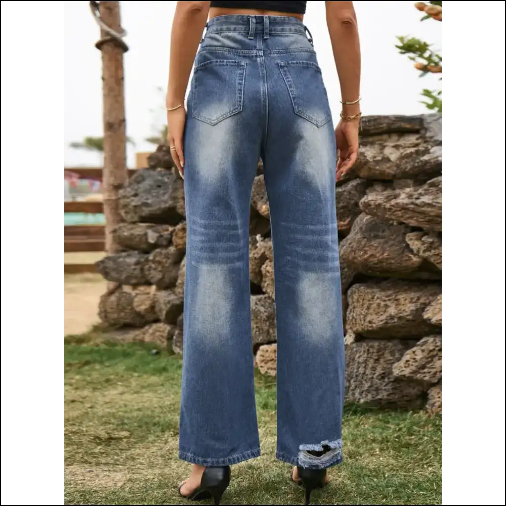 Chic Distressed Jeans: your New Best Friend for Fabulousness and Fun! πβ¨ - Jeans on Sale Worldwide Shipping
