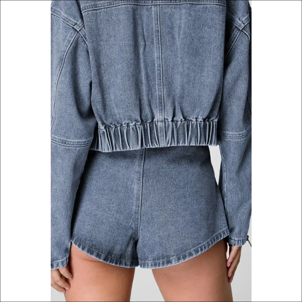 Chic Drawstring Cargo Denim Shorts with Pockets - on Sale Worldwide Shipping