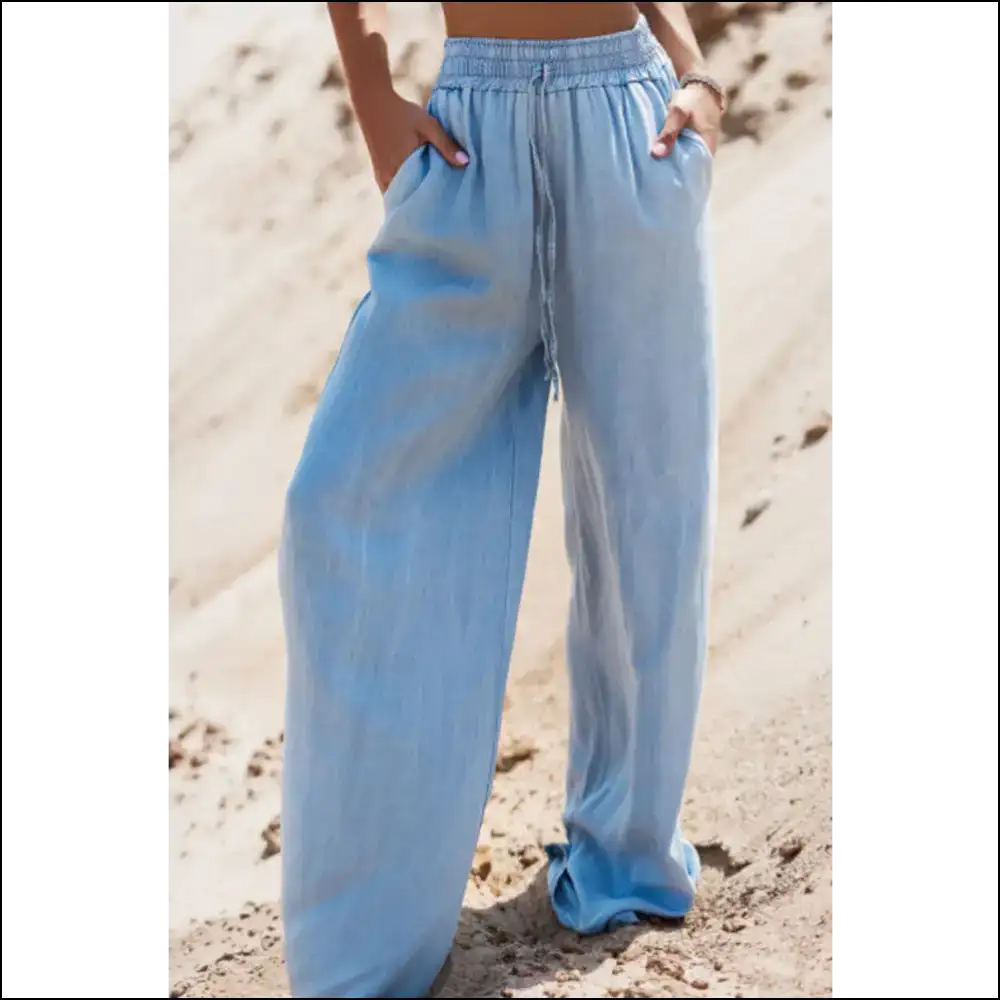Chic Drawstring Wide Leg Jeans: Because who Needs a Tux for Comfort? 😜 - Jeans on Sale Worldwide Shipping