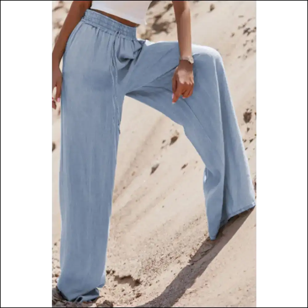 Chic Drawstring Wide Leg Jeans: Because who Needs a Tux for Comfort? 😜 - Jeans on Sale Worldwide Shipping