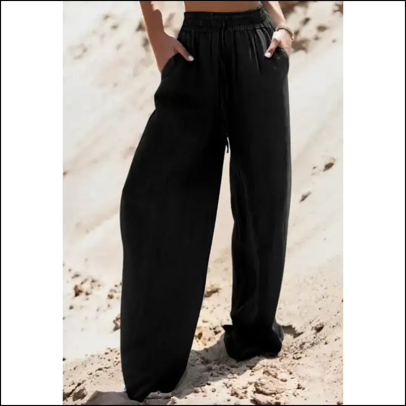 Chic Drawstring Wide Leg Jeans: Because who Needs a Tux for Comfort? 😜 - Jeans on Sale Worldwide Shipping