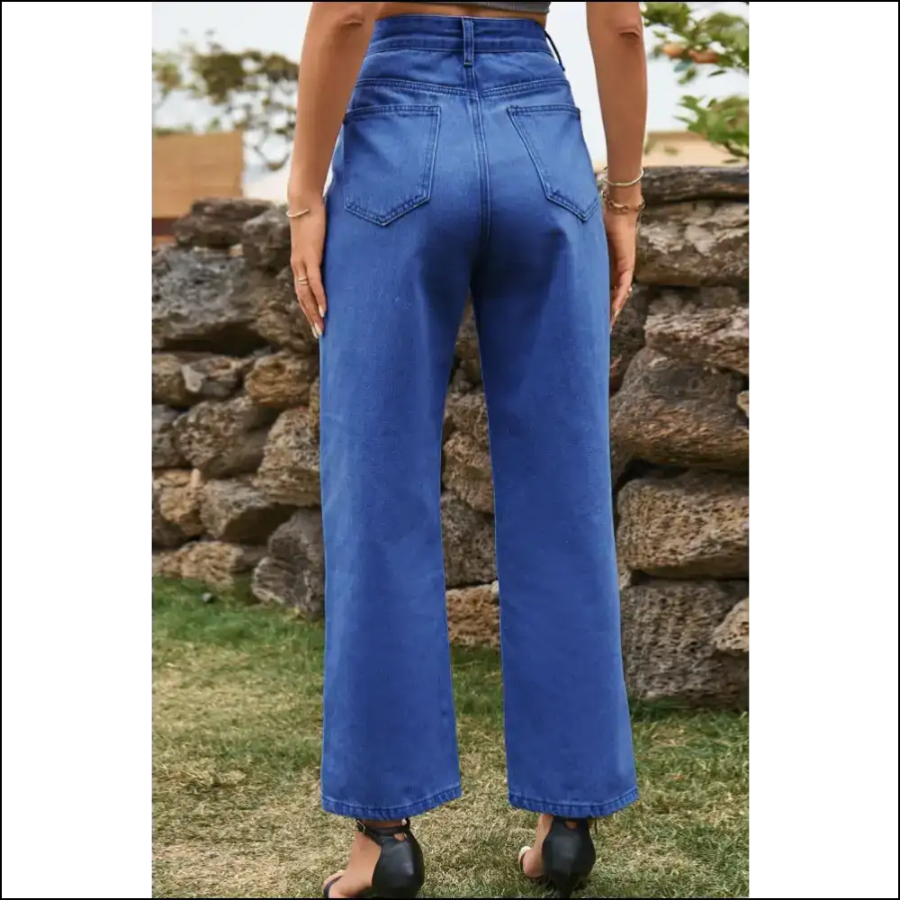 Chic High Waist Ankle Slit Jeans: where Fashion Meets your Dark Side! ππ - Jeans on Sale Worldwide Shipping