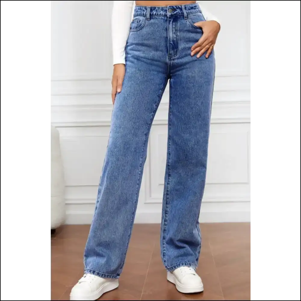 Chic High Waist Jeans: Slay the Day Feel Like a Queen ππββοΈ - Needful Things - Ashleigh Blue / s - Jeans on Sale Worldwide Shipping