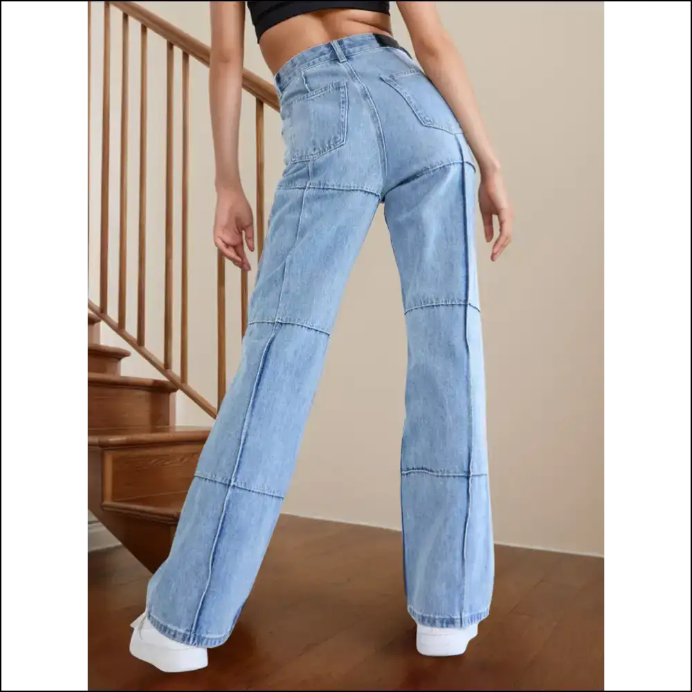 Chic High Waist Straight Jeans: Because who Needs a Diet? ππ - Jeans on Sale Worldwide Shipping